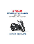Yamaha X-MAX 300 MBK Evolis 300 Service Manual PDF service repair manual cover