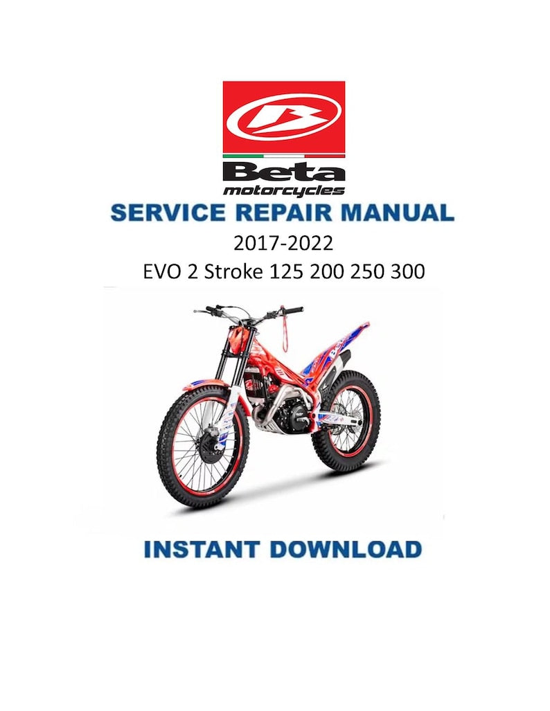 Beta EVO 2 Stroke 125 200 250 300 Service Manual PDF service repair manual cover