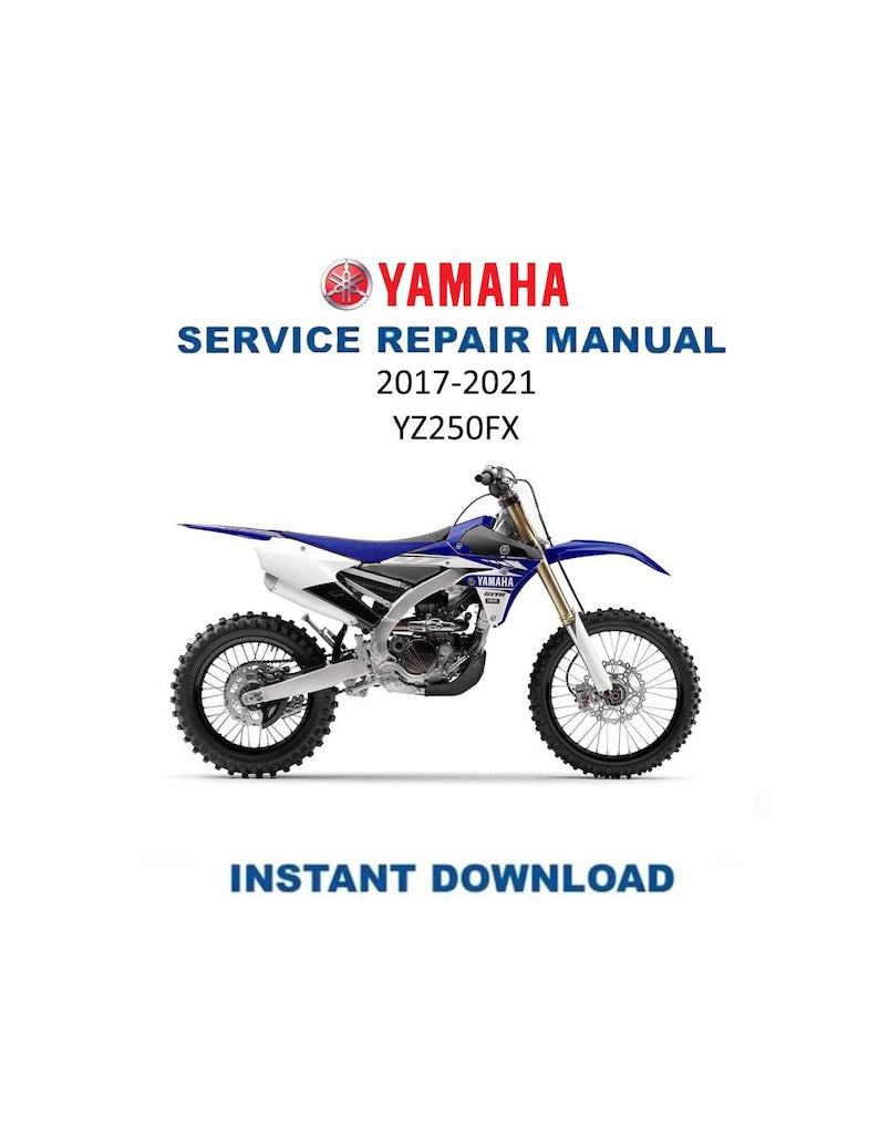 Yamaha YZ250FX Service Manual PDF service repair manual cover