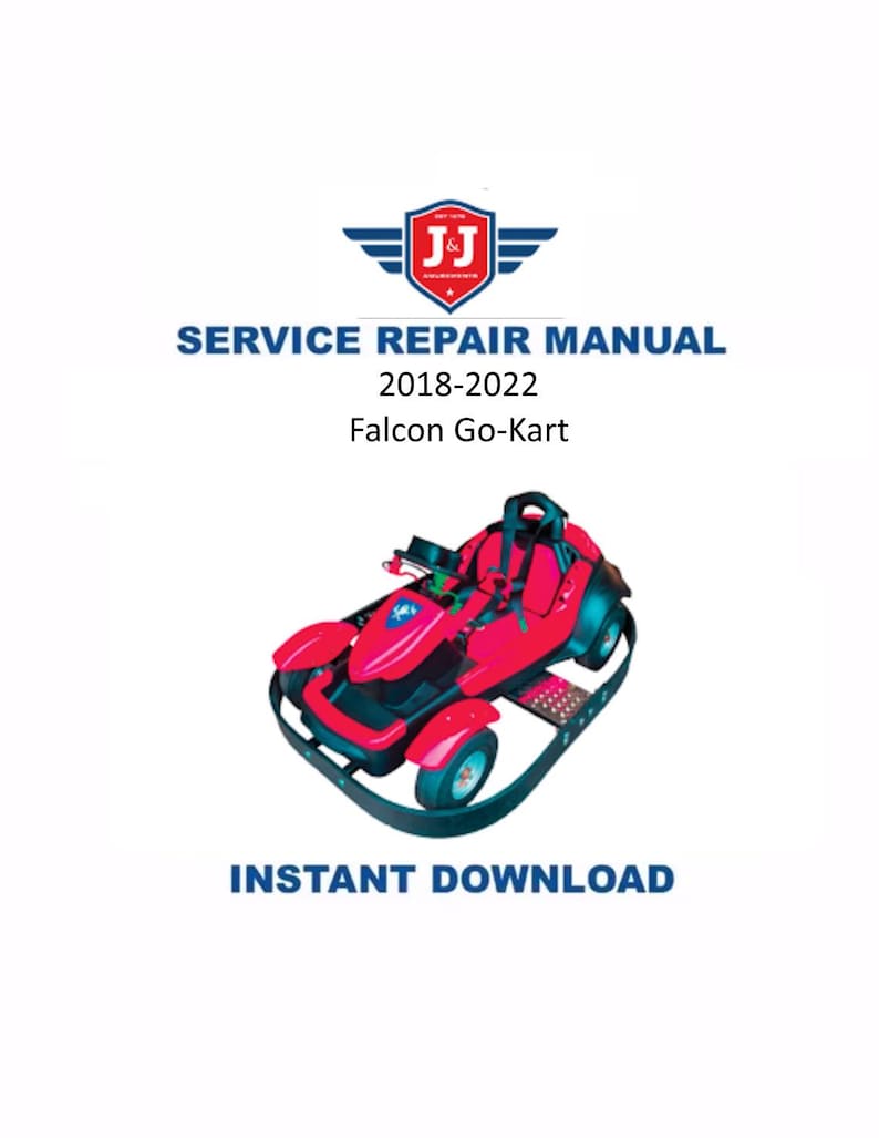 J&J Amusements Falcon Go-kart Service Manual PDF service repair manual cover