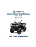 CFMOTO CForce 520 Service Manual 2018-2022 ATV CF500AU-7A 7C PDF service repair manual cover