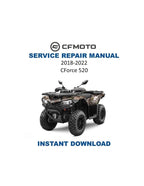CFMOTO CForce 520 Service Manual 2018-2022 ATV CF500AU-7A 7C PDF service repair manual cover