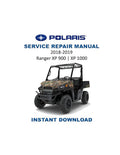 Polaris Ranger XP 900 1000 Service Manual PDF service repair manual cover
