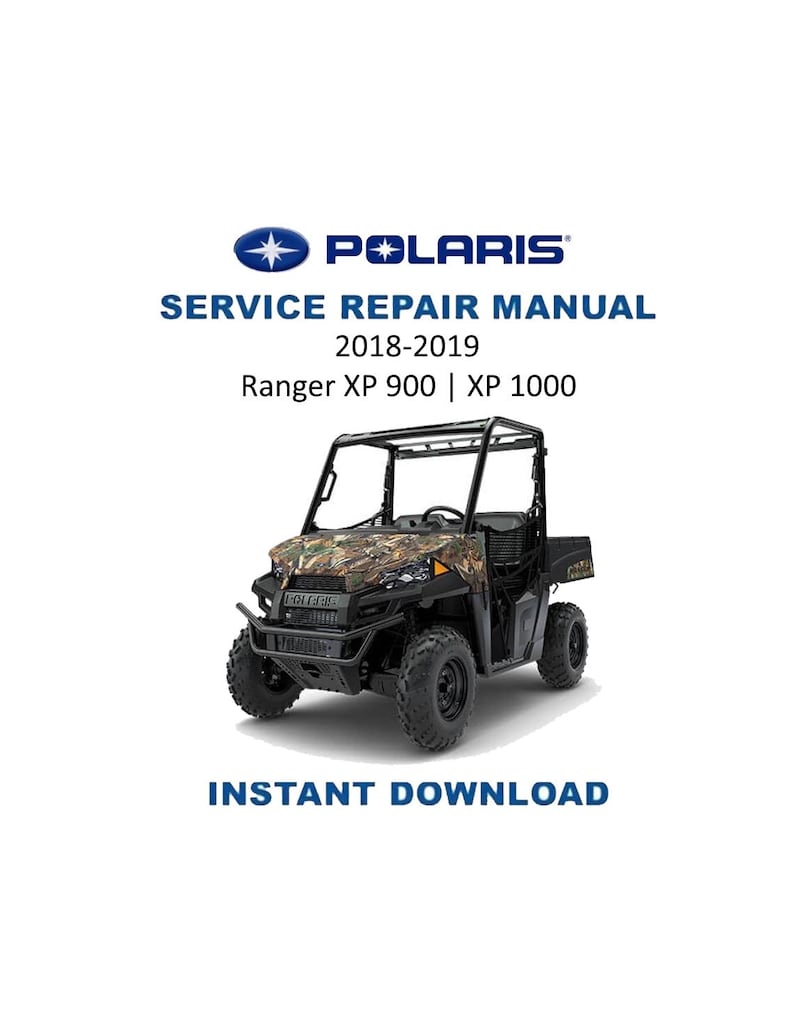 Polaris Ranger XP 900 1000 Service Manual PDF service repair manual cover