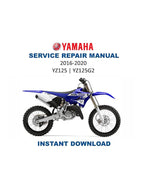 Yamaha YZ125 YZ125G2 Service Manual PDF service repair manual cover