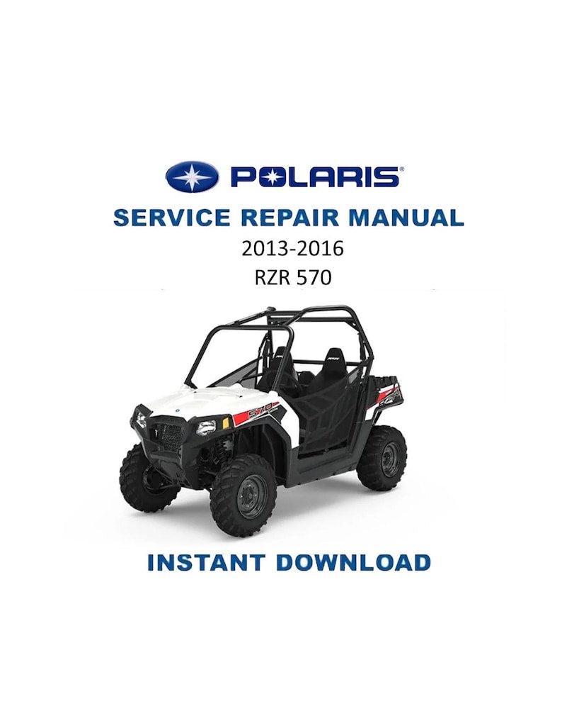 Polaris RZR 570 Service Manual PDF service repair manual cover