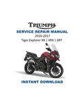 Triumph Tiger Explorer XR XRX XRT Service Manual PDF service repair manual cover