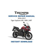 Triumph Tiger Explorer XR XRX XRT Service Manual PDF service repair manual cover