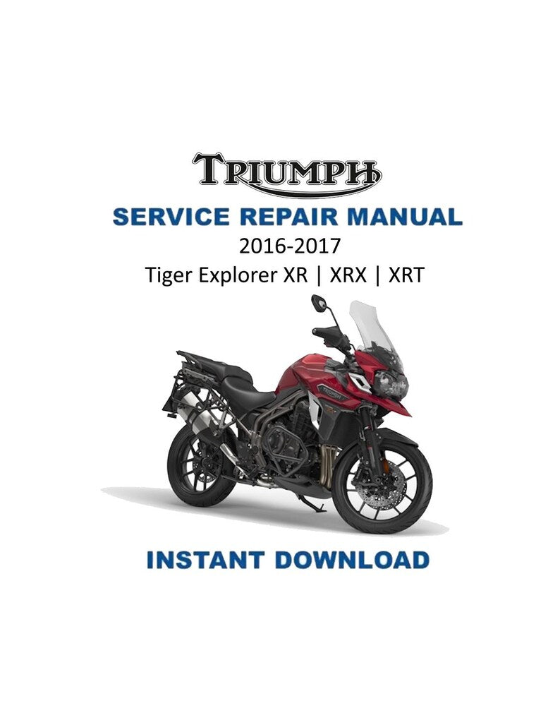 Triumph Tiger Explorer XR XRX XRT Service Manual PDF service repair manual cover