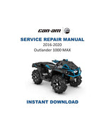 Can-Am Outlander 1000 MAX Service Manual 2016-2020 ATV PDF service repair manual cover