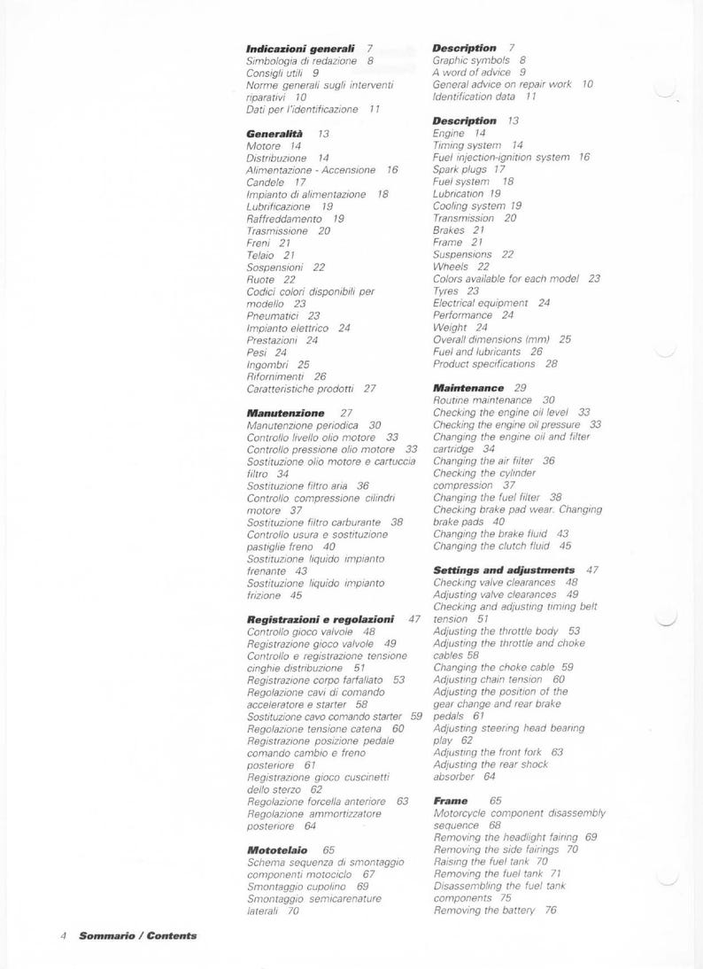 Ducati Supersport 900 Service Manual service manual preview page 5
