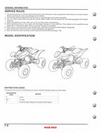 Honda TRX400EX TRX400X Service Manual service manual preview page 7