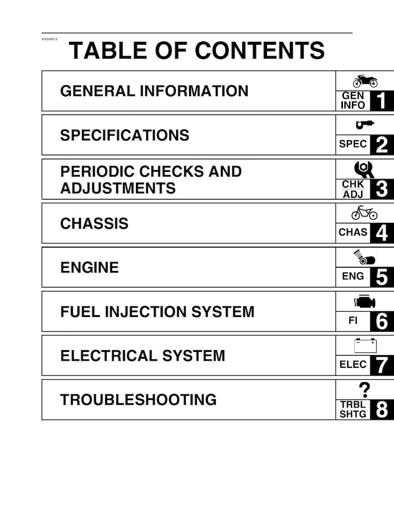 Yamaha XV1700 Road Star Warrior Service Manual service manual preview page 3