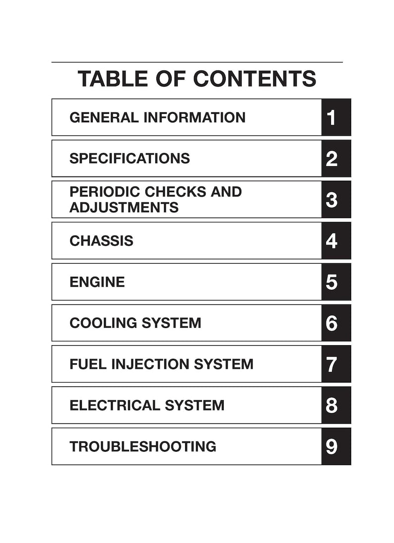 Yamaha MT-03 Service Manual service manual preview page 3