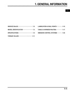 Honda CGX125 Service Manual service manual preview page 8