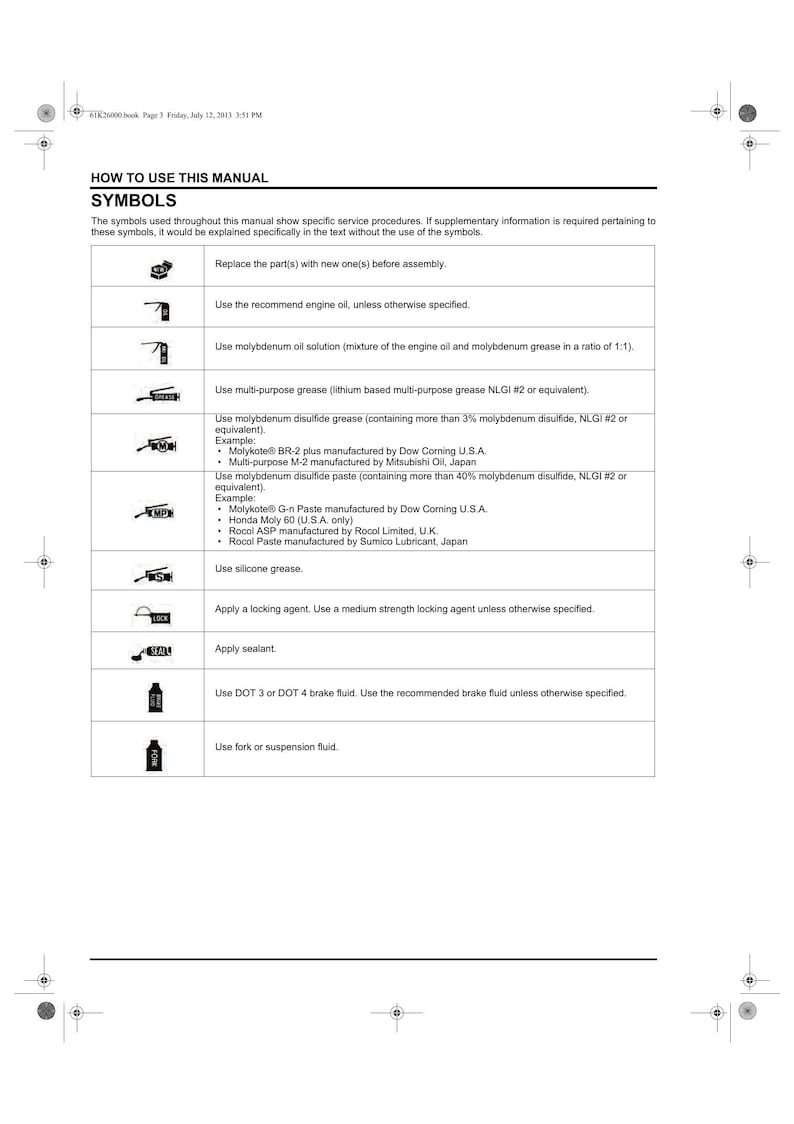 Honda Grom 125 Service Manual service manual preview page 8