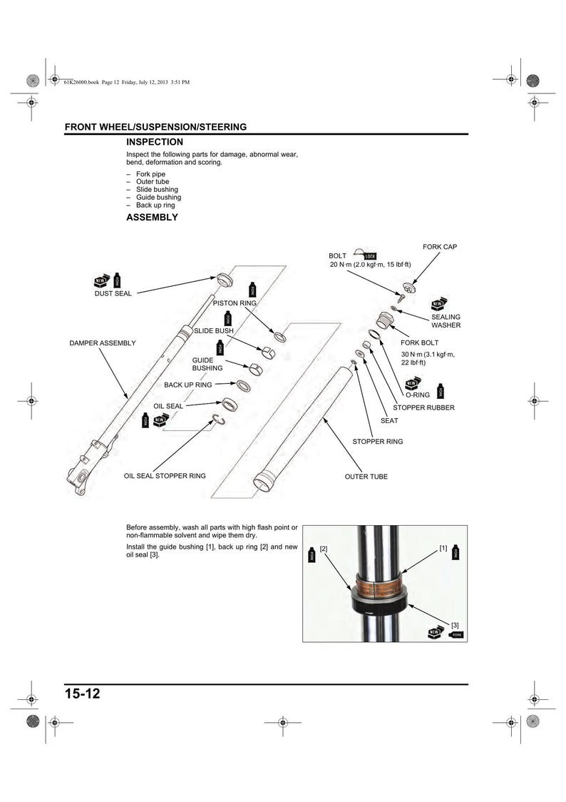 Honda Grom 125 Service Manual service manual preview page 5
