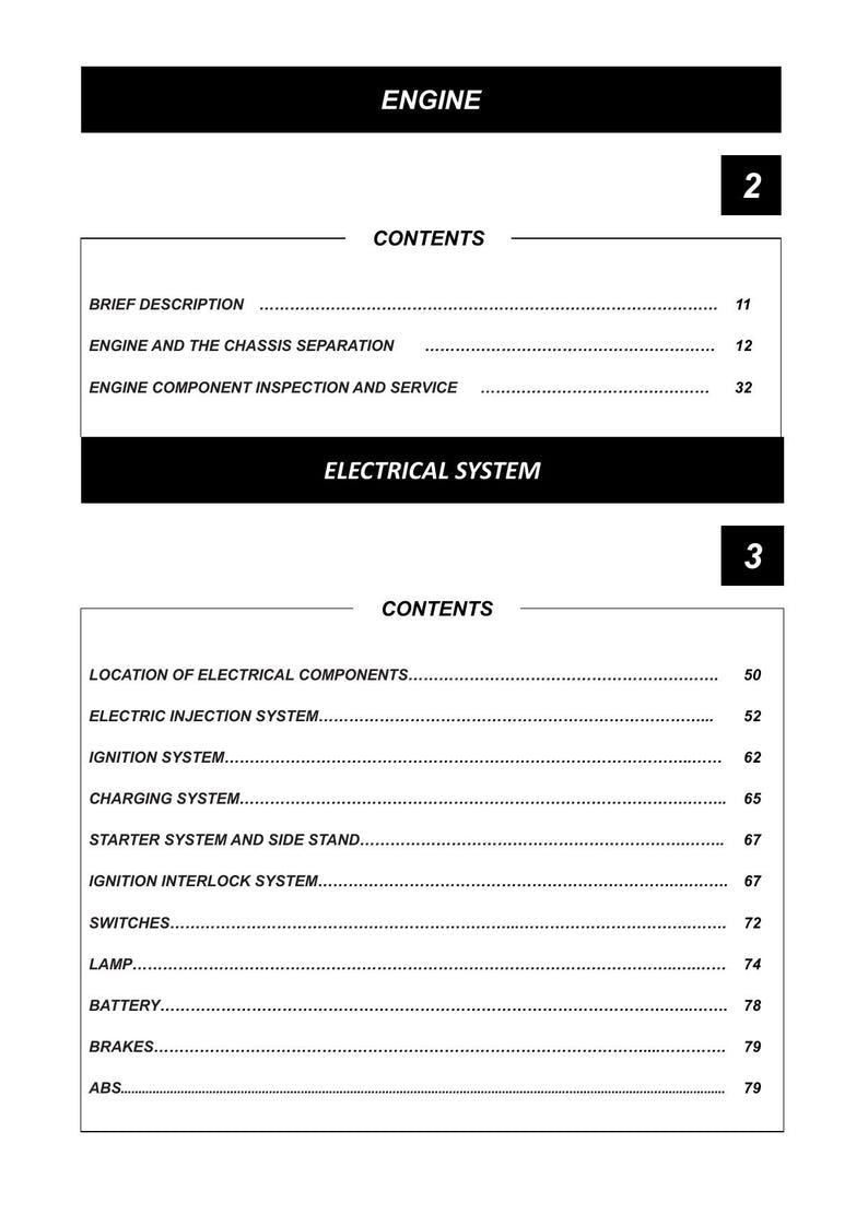 Benelli V302C Service Manual service manual preview page 8