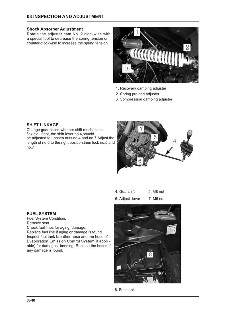 CFMOTO Zforce 500 550 Service Manual 2018-2022 UTV service manual preview page 4