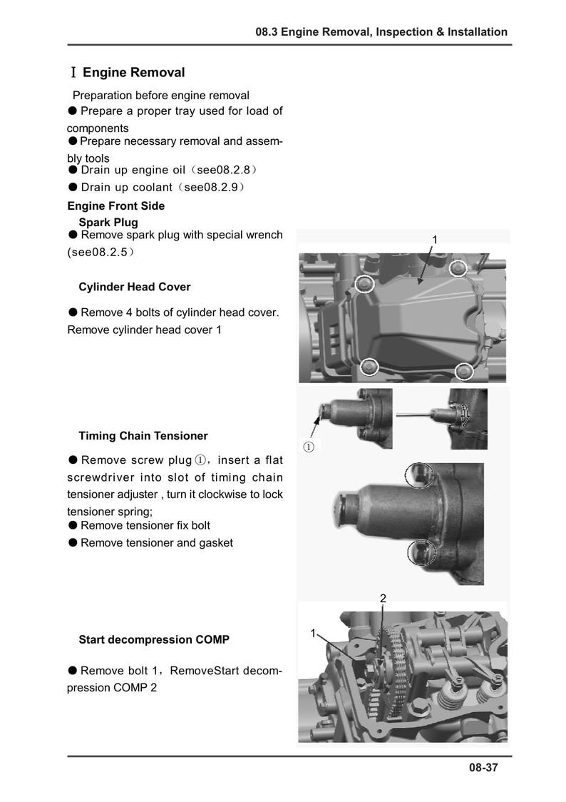 CFMOTO Zforce 500 550 Service Manual 2018-2022 UTV service manual preview page 5