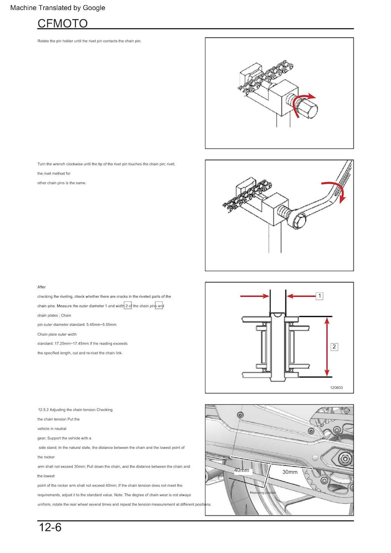 CFMoto 450MT Service Manual service manual preview page 4