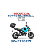 Honda Grom 125 Service Manual PDF service repair manual cover