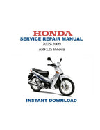 Honda ANF125 Innova Service Manual PDF service repair manual cover