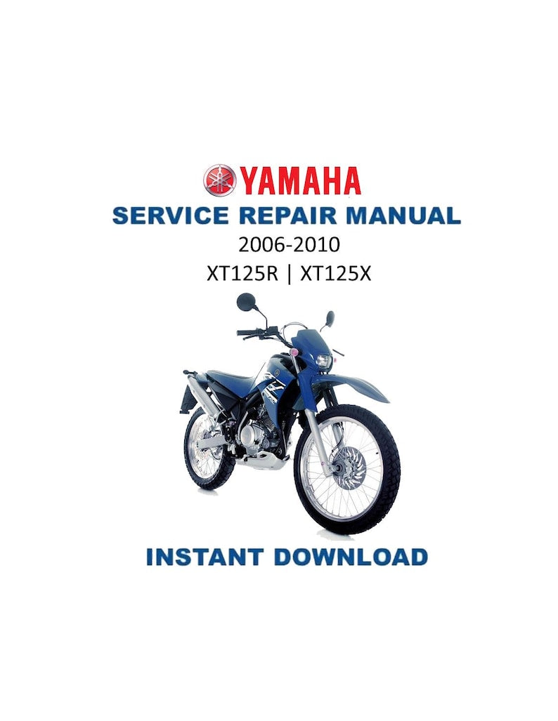 Yamaha XT125 Service Manual PDF service repair manual cover