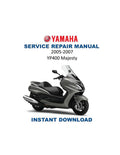 Yamaha YP400 Majesty Service Manual PDF service repair manual cover