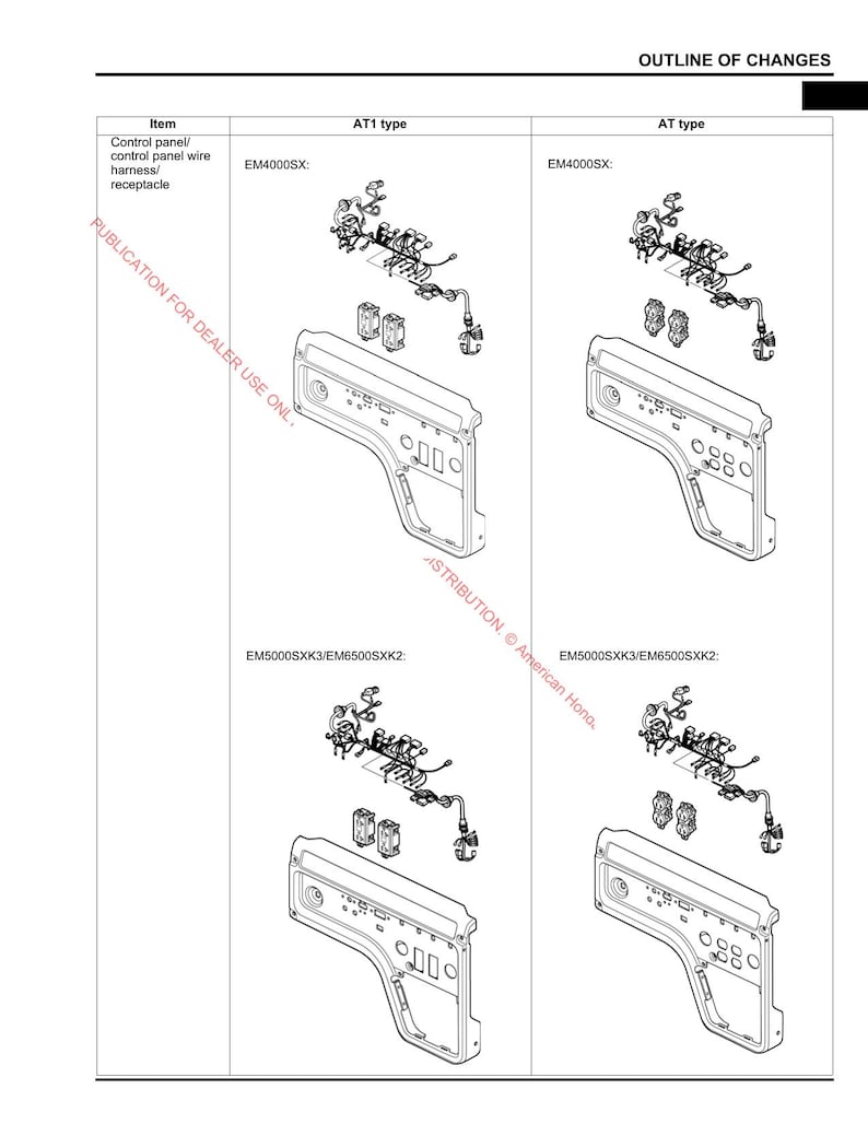Honda EM4000SX EM5000SXK3 EM6500SXK2 Generator Service Manual 2011-2015 service manual preview page 3