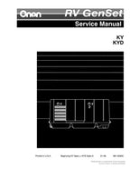 Cummins Onan KY KYD RV Generator Service Manual service manual preview page 2