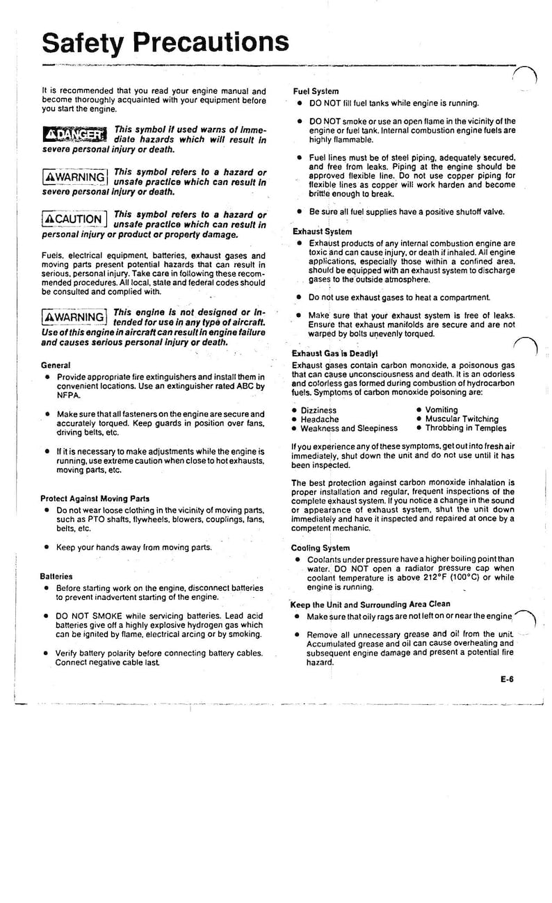 Onan Toro Power Plus P216 P218 P220 P224 Service Manual service manual preview page 6