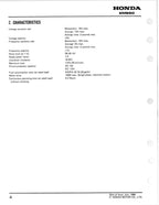 Honda EM650 Generator Service Manual service manual preview page 7
