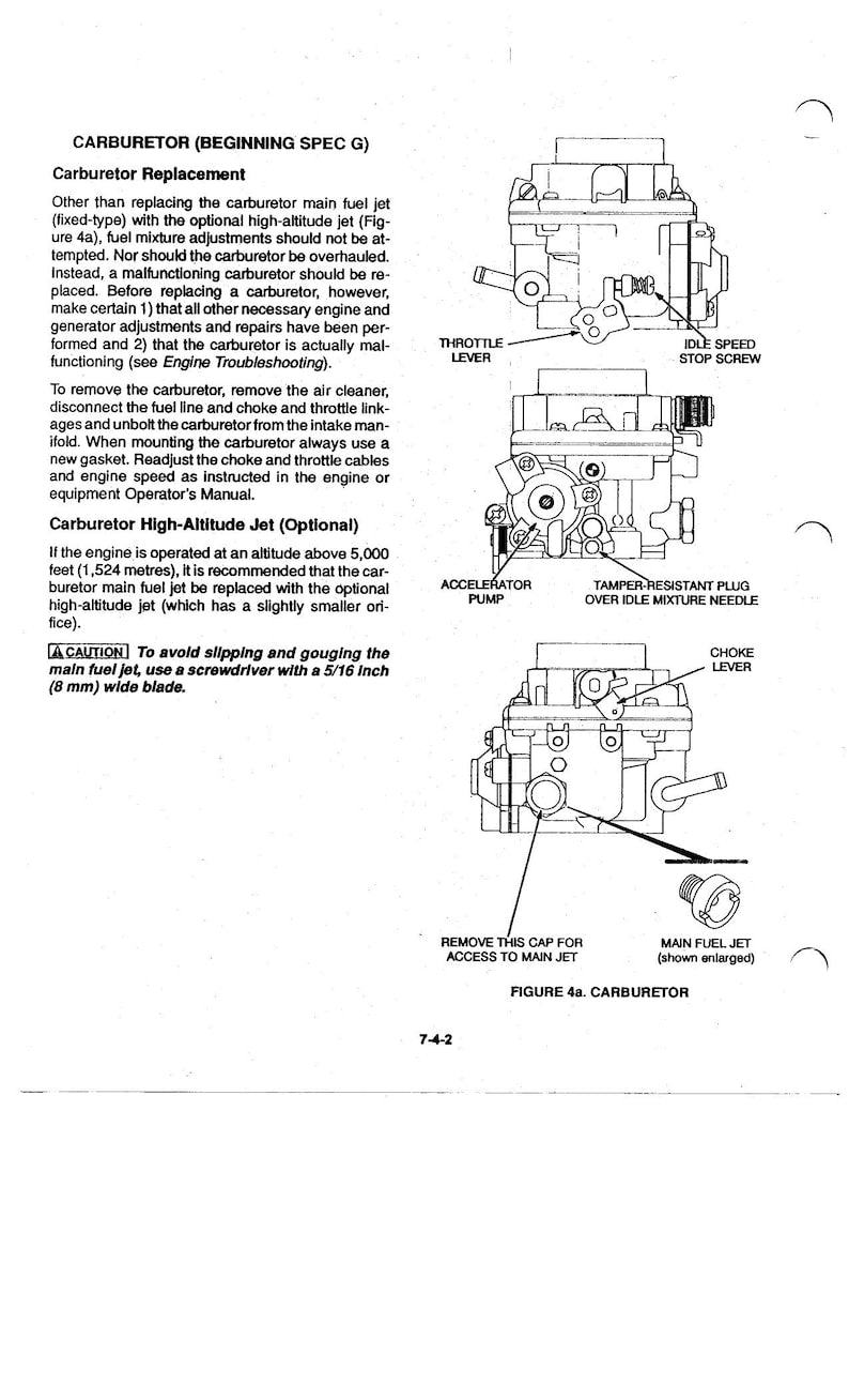 Onan Toro Power Plus P216 P218 P220 P224 Service Manual service manual preview page 4