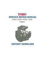 Onan Toro Power Plus P216 P218 P220 P224 Service Manual PDF service repair manual cover