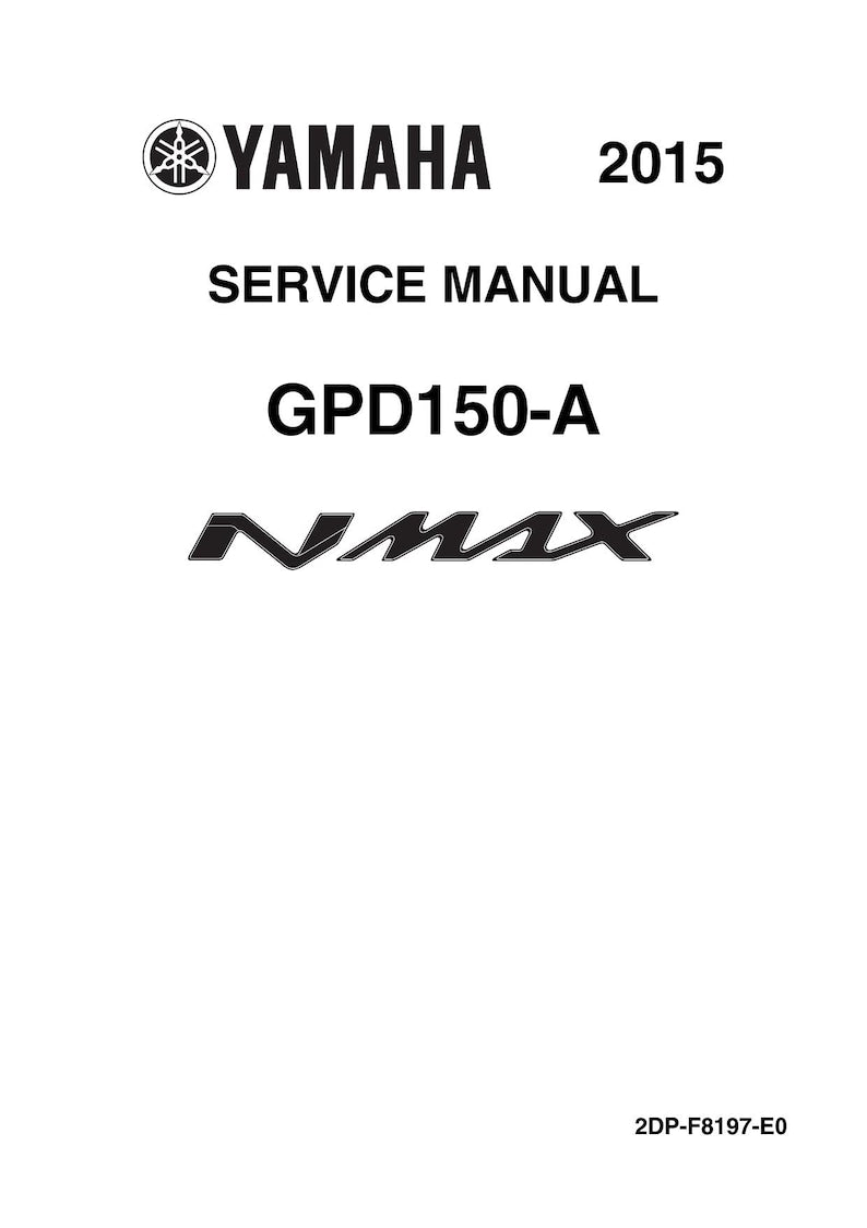 Yamaha NMAX GPD150-A Service Manual service manual preview page 2