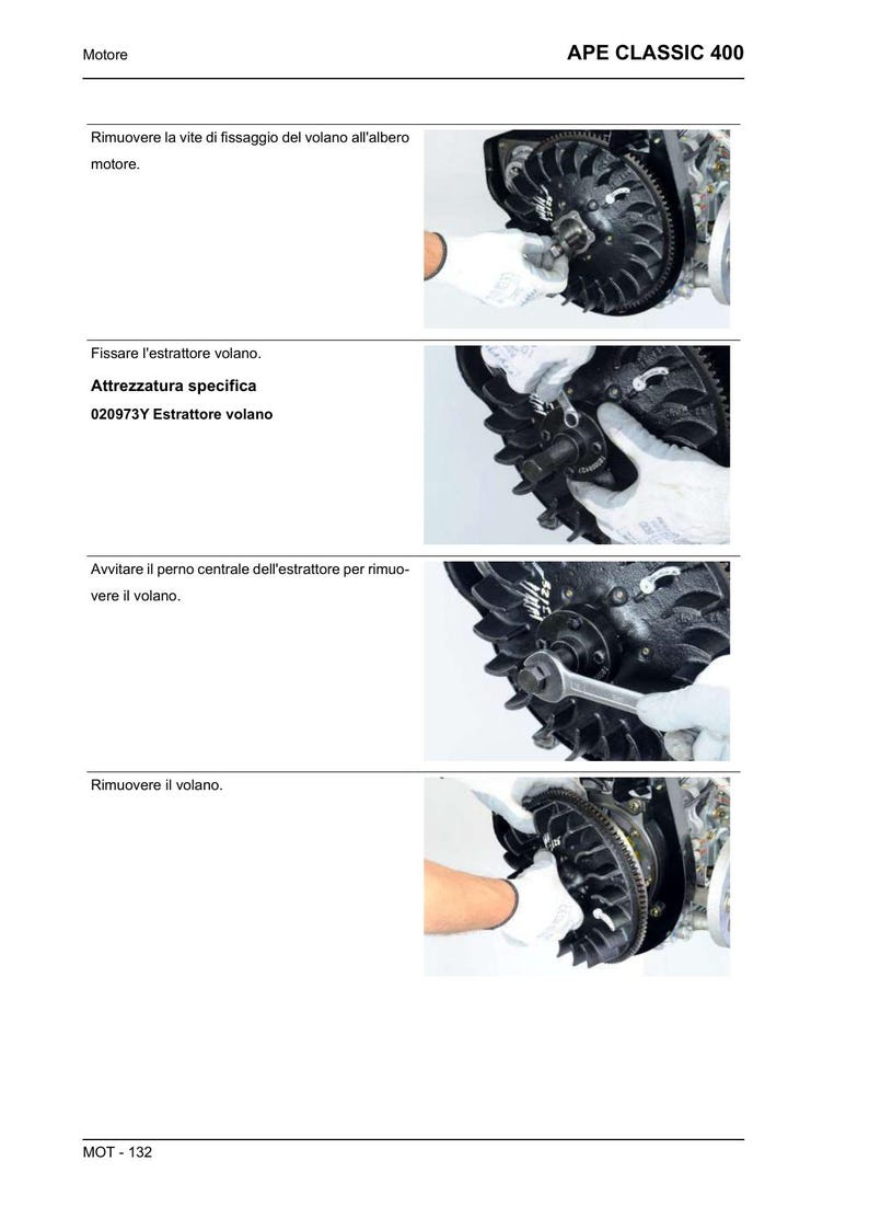 Piaggio Ape Classic 400 Service Manual service manual preview page 6