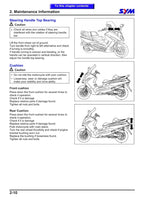 SYM GTS 250 Joymax 250 Service Manual 2005-2009 Scooter service manual preview page 6