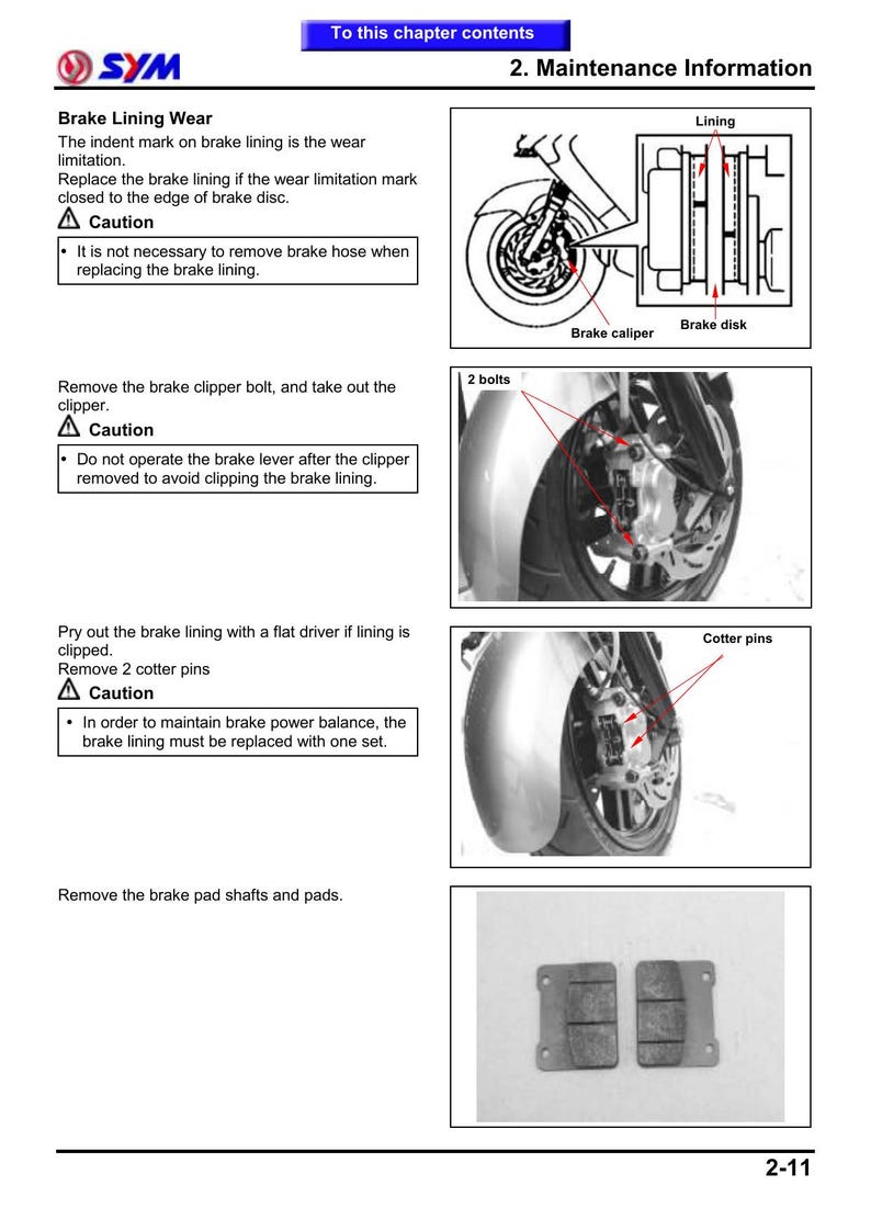 SYM Maxsym 400i Service Manual service manual preview page 6