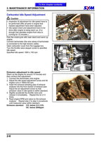 SYM HD125 HD200 Motorcycle Service Manual 2000-2004 Repair service manual preview page 6