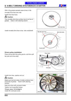 SYM HD125 HD200 Motorcycle Service Manual 2000-2004 Repair service manual preview page 9