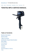 Tohatsu MFS 4 5 6 Service Manual 2011-2015 Outboard Motor service manual preview page 6