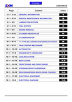 SYM Quad Lander 250 Service Manual 2003-2007 ATV UA25A service manual preview page 5