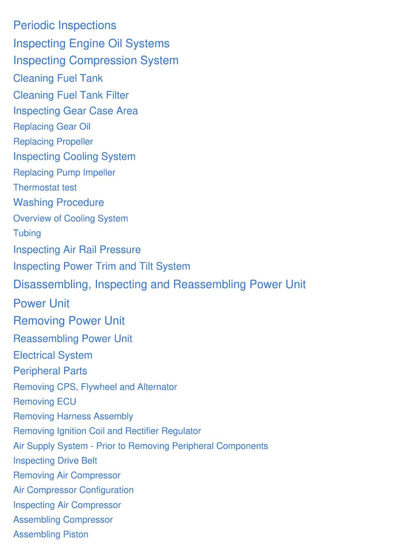 Tohatsu TLDI 40 50 HP Service Manual 2000-2004 Outboard service manual preview page 8