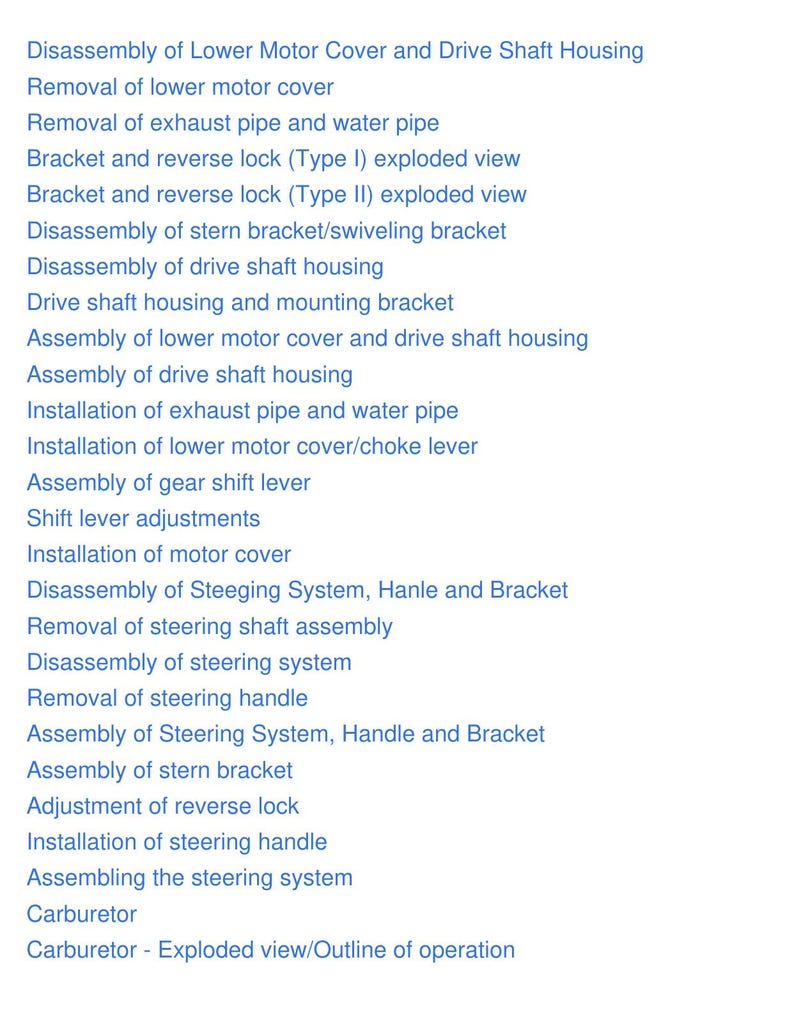 Tohatsu 9.9 HP Outboard Service Manual 2000-2004 Repair service manual preview page 10