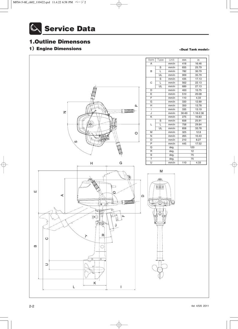 Tohatsu MFS 4 5 6 Service Manual 2011-2015 Outboard Motor service manual preview page 5