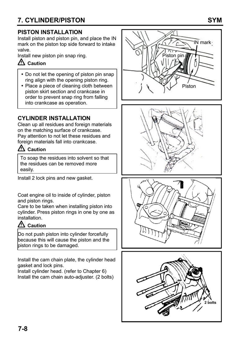 SYM Symphony 150 Service Manual 2005-2009 Motorcycle service manual preview page 8