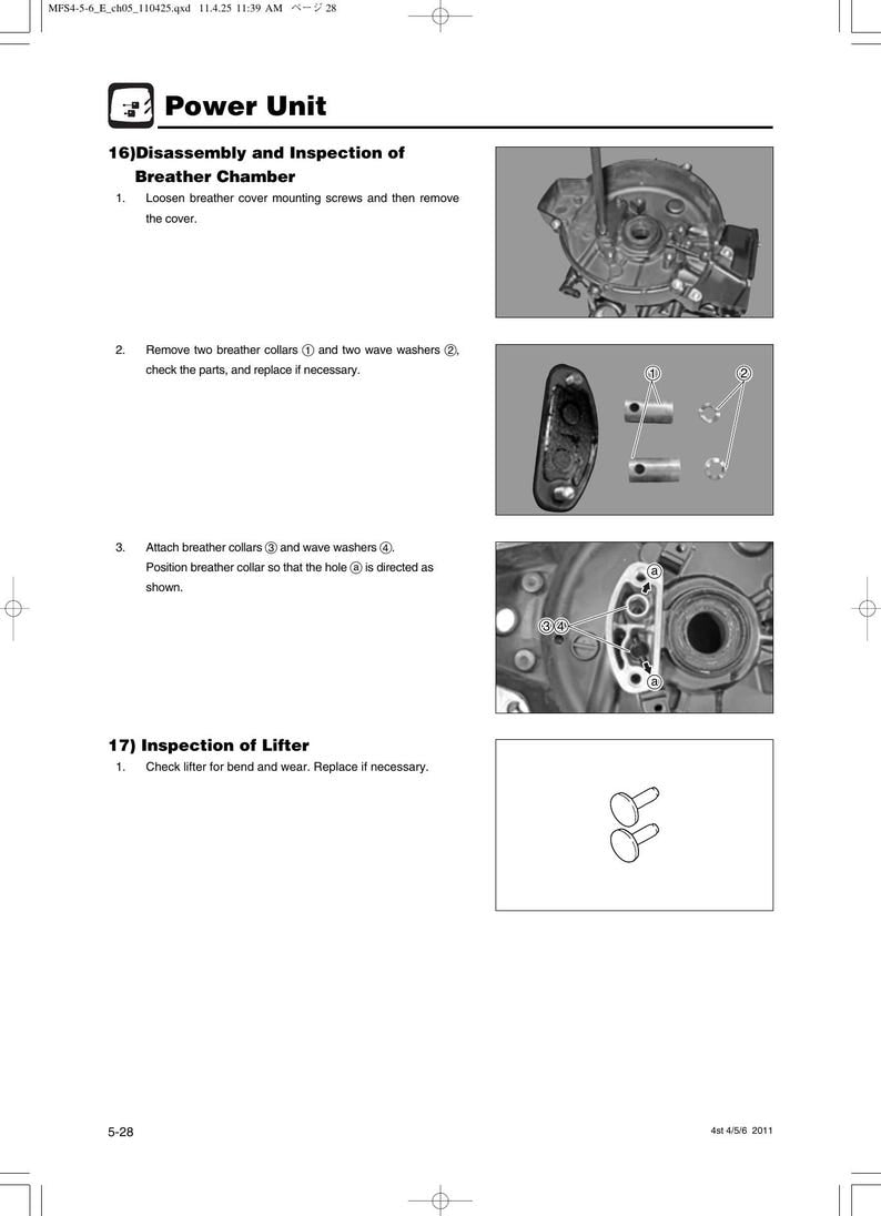 Tohatsu MFS 4 5 6 Service Manual 2011-2015 Outboard Motor service manual preview page 4