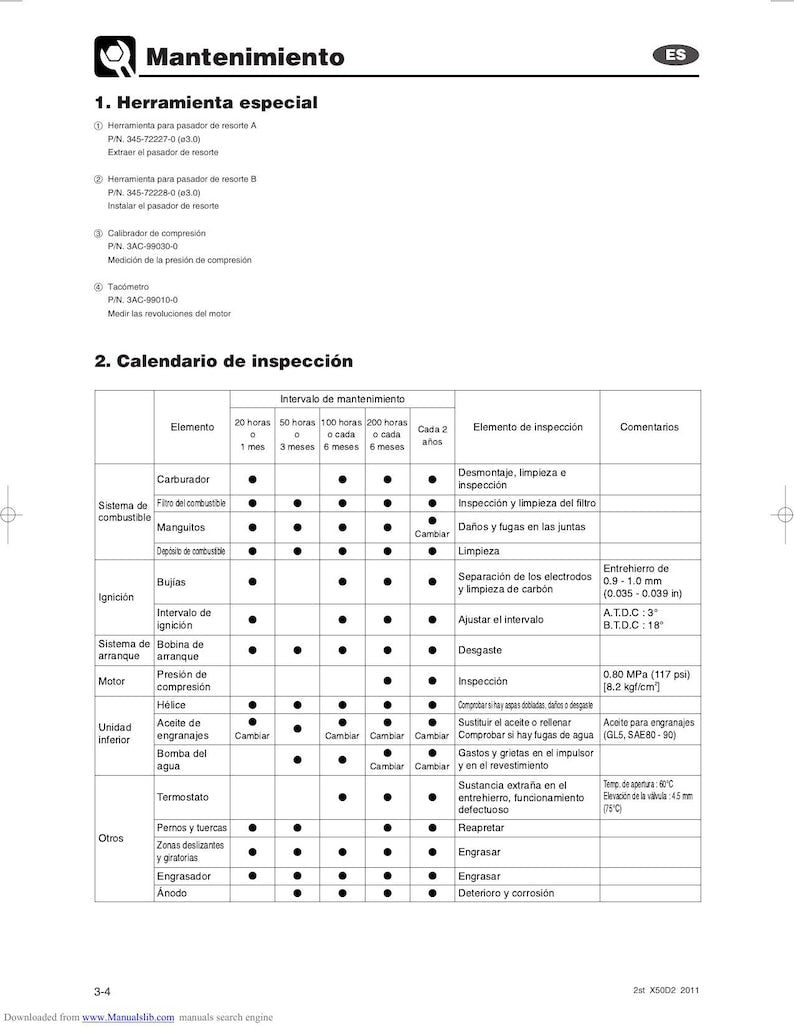 Tohatsu MX 50D2 MWX 50D2 Service Manual service manual preview page 4