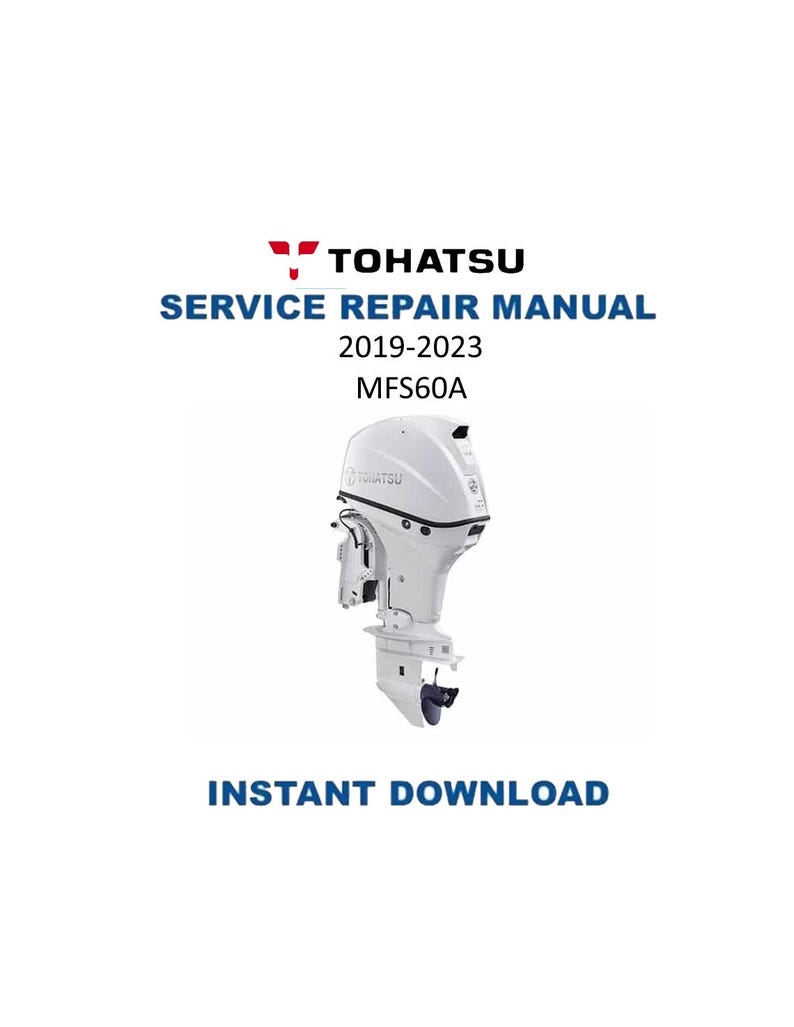 Tohatsu MFS60A 60 HP Service Manual PDF service repair manual cover